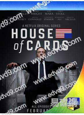 紙牌屋 第一季House of Cards1(4BD)(25G藍光珍藏版)